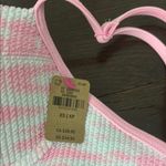 Pink and White Bikini top Size XS Photo 1