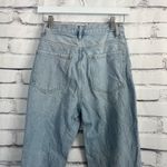 PacSun  Dad Jeans Straight Light Wash High Rise Distressed Women’s 24 Button Fly Photo 8