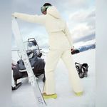 Free People  FP Movement All Prepped Ski Suit in Soft Sun NEW‎ Large Photo 3