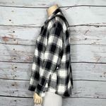 Old Navy NWT 2X Black & White Buffalo Plaid Flannel Boyfriend Button Down Shirt Photo 1