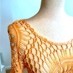 Peach Crochet Fringe Top Tan Photo 1