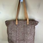 Vera Bradley NWOT Front Pocket Straw Tote Bag Pink Strawberry Cherry ZWH CLEAN Photo 5