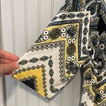 Studio One  Yellow and Black Sheath Dress Crew Neck | Size Large Photo 2