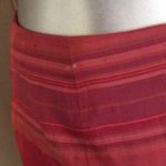 Muse Striped Silk Red Embellished Beaded Skirt Women's Size 6 Photo 4