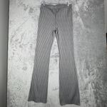 ZARA Pants Womens L Gray Ribbed Knit Flare Leg Pull On Lounge Y2K Minimalist NWT Photo 2