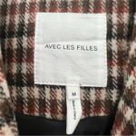Avec Les Filles Plaid Shawl Collar Coat NWT Size Medium Photo 5