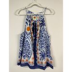 Farm Rio Women’s Afternoon Breeze Camisole Blouse XS Blue 100% Cotton Top NWT Photo 8