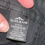 Elite Jeans  Black Coated Skinny Jeans Photo 3