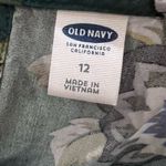 Old Navy  long bell sleeve green and blue floral dress size 12 Photo 3