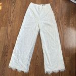 Lulus  Level of Love High Waisted White Lace Pants Size Medium Photo 2