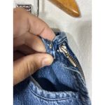 Vintage Denim Maxi Skirt 16 Blue Jean Side Slits Asymmetrical Cotton Modest Photo 3