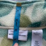 Alfred Dunner green and teal leaves full zip fleece sweater Photo 7