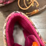 Sperry Top Sider Women’s Hikerfish Leather Boots 7M Pink & Brown Plaid Preppy Photo 6