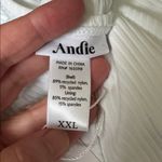 ANDIE  Swim The‎ Tulum One Piece Swimsuit White Ribbed Size XXL NWT Photo 5