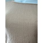 Trouvé Womens Ribbed Knit Bodysuit Long Sleeve Off‎ Shoulder Beige Size S Tan Photo 1