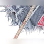 Miss Me  Distressed Plaid Denim American Flag Patchwork Cropped Jacket NWT Size S Photo 4