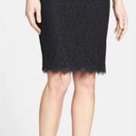 Diane Von Furstenberg  SZ 10 Scotia Black Lace Pencil Skirt Photo 0