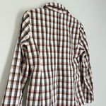 Joie Anilah Double Breasted Blazer Jacket Plaid Brown Red White Size Small Photo 4