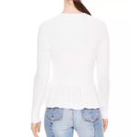 Sandro  stanislav Cardigan white sweater Women long sleeves size Medium Top Zipup Photo 2