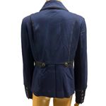 CAbi  Blue and Black In The Band Military Jacket Pea Coat 3375 Womens Medium Photo 4
