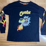 Forever 21  X CHEETOS Flaming Hot Long Sleeve Shirt,Black Flame Sleeves|Size:S Photo 4