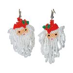 Host Pick 🤟🏻🤘🏻Beaded Jolly Saint Nick Earrings for Pierced Ears Red Photo 5