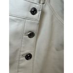 Free People New  We The Free Wynne Vegan Leather Mini Skirt Bone White Cream 31 Photo 3