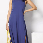 Evereve  Sleeveless Maxi Dress Blue Small Casual Modest Vacation Comfort Everyday Photo 0