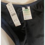 J.Crew  Steel Blue Textured Curved-Waist Cheeky Bikini Bottom Size XS NWT Photo 4