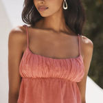 Anthropologie • By cropped ruffled cami rose large Photo 0
