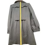 Guess  Womens Large Dark Gray Wool Blend Lined Collared Fitted Pea Coat Photo 2