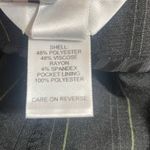 Talbots Vintage Women Pants 14 Black Pin Stripe Wide Leg Career Office Classic Photo 8