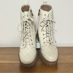 Sam & Libby  Women's Otis Quilted Heeled Ankle Boot In Soft Eggshell Size 9 Photo 3