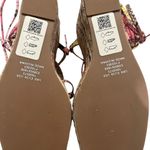 ASOS NWOT, DESIGN Thalia strappy tie leg wedges in multi snake, Sz 8 Photo 13