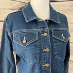 Calvin Klein Cropped Medium Wash Jean Jacket Photo 4