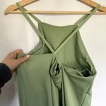 Madewell athleisure minidress built in shorts pocket racerback straps green XL Photo 2