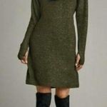 CAbi  Solace Cowl Neck Cinch Back Sweater Dress 4016 Womens Medium Green Photo 0