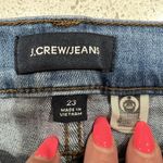 J. Crew Size 23 Jeans Vintage Straight Eco in Light Destroyed Vintage Wash Blue Photo 2