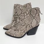 14th & Union 14th &‎ Union Snakeskin Pattern Pointed Toe Ankle Boots/ Block Heel Size 8.5 Photo 1