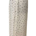 Vintage White Spade Print Stretch Party Casual Casino Retro Poker Midi Skirt Size 10 Photo 2