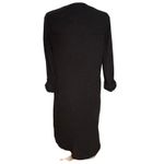 Chico's  Size 0 US S Cotton Gauze Midi Dress Black Minimalist Photo 1