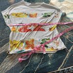 ZARA  Collection Floral Graphic Tee Women’s Small Gray Short Sleeve Top Portugal Photo 10