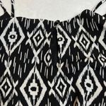 Women's Sleeveless Aztec Tribal Print Romper Size XXS Summer Festival Party Black Photo 2
