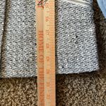 Banana Republic  Tweed Jacket Fringed Gray White Luxury Cocktail Office Womens 4‎ Photo 7