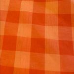 Crown & Ivy  Gingham Cotton Button Down Shirt Orange Size XL Photo 6