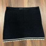 Moda International Silk  Knit Cashmere Mini Skirt Black   Size Small Photo 1
