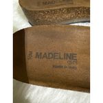 Madeline Girl Black Suede Ruched Slide Sandals Women's Size 10M Italy Photo 3