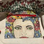 Brighton Canvas Handpainted Tote Bag Hearts Birds Flowers Pretty - See Notes Photo 11