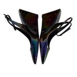 Christian Louboutin NEW Condorage Strap 85mm Iridescent Wedge Heel size 37 Black Photo 2