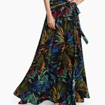 Tropical Print Wrap Skirt Boho Festival Maxi Wrap Skirt Size undefined Photo 0